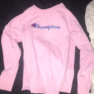 Light pink champion hoodie